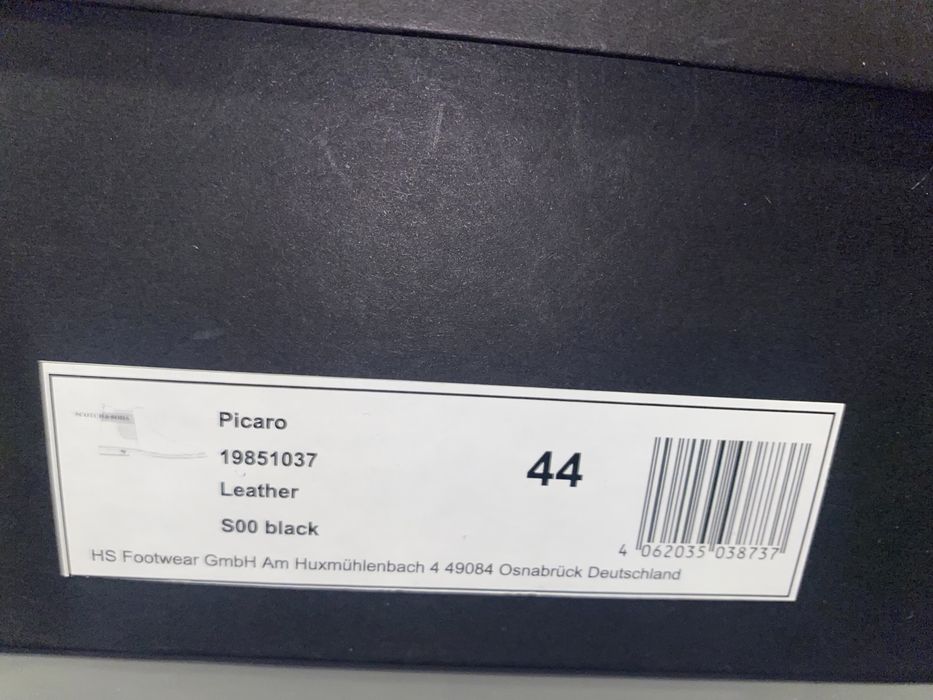 Мъжки черни кожени обувки Scotch&Soda