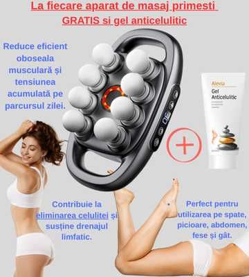 Aparat de masaj inteligent cu 8 capete