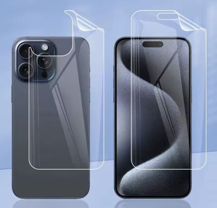 Iphone 12/13/14/15/16 PRO MAX PLUS Folie Hydro Fata Spate si Lateral