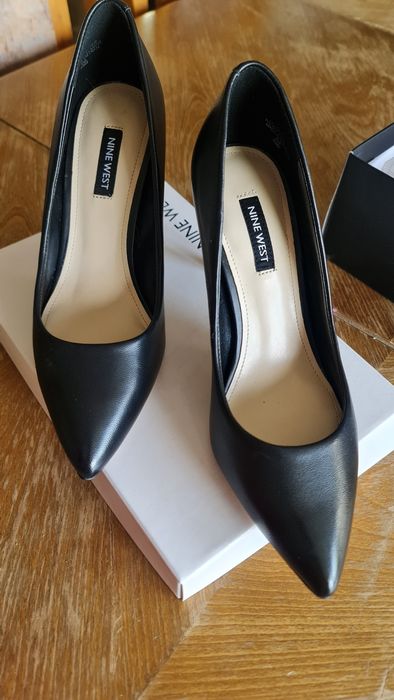 Кожени обувки на висок ток- Nine West