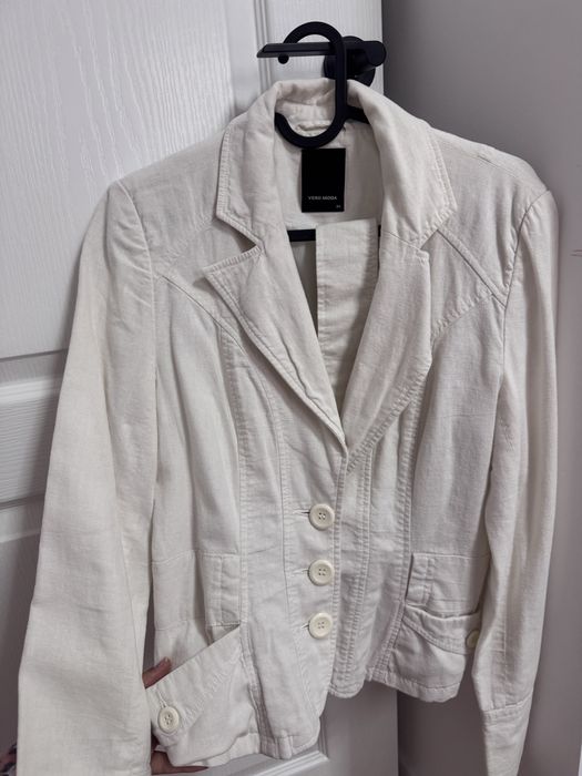 Sacou alb/crem Vero Moda