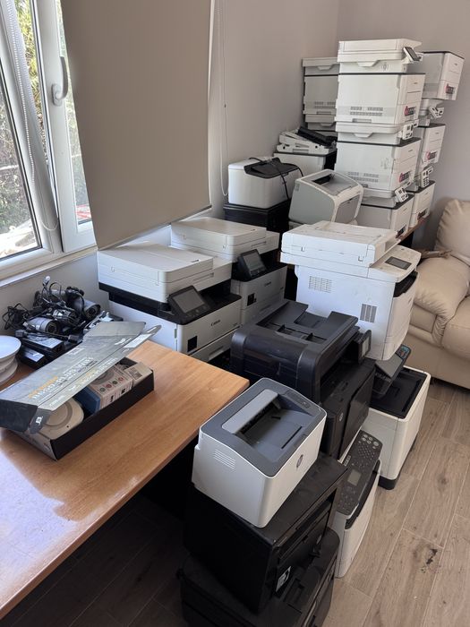 Imprimante laser cu diferite probleme, camere ip si alarma PNI
