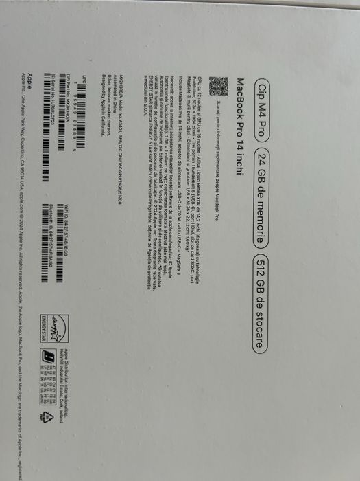 MacBook Pro 14 M4 Pro / 24GB RAM / 512GB SSD - Ca nou