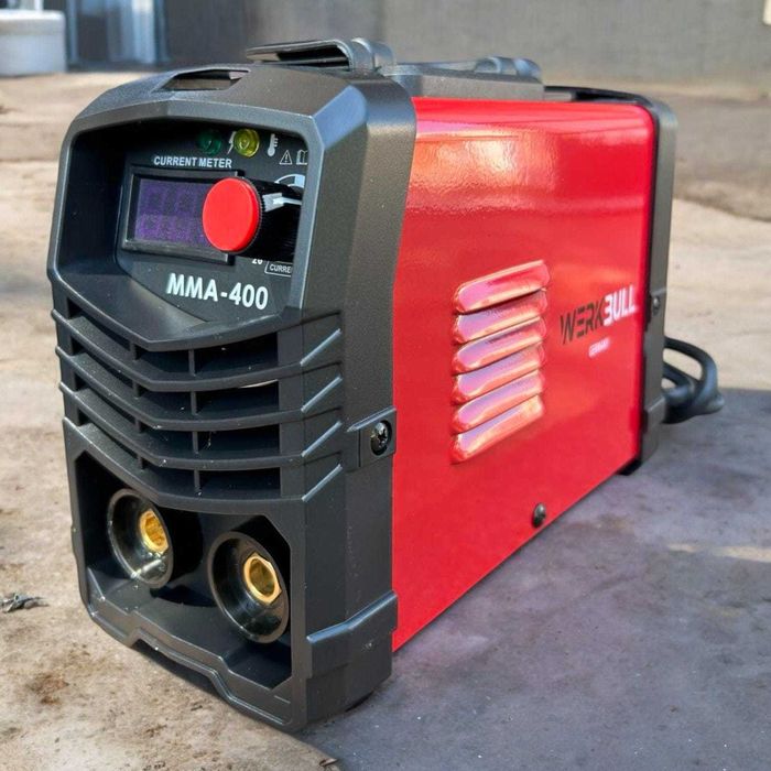 Немски Инверторен Електрожен 400А с Аксесоари Подарък Заваръчни Очила