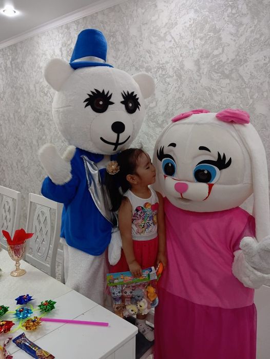 Ростовые куклы,мишка,зайка,мальчик и девочка