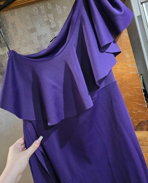 Rochie mov mulata cu cordon