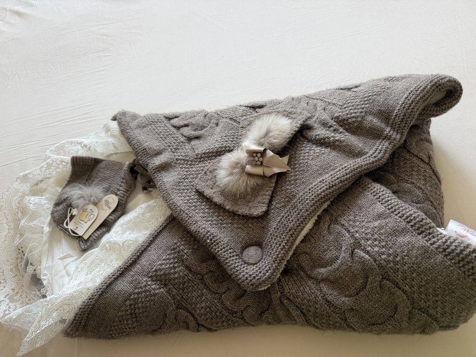 Теплый плед-конверт