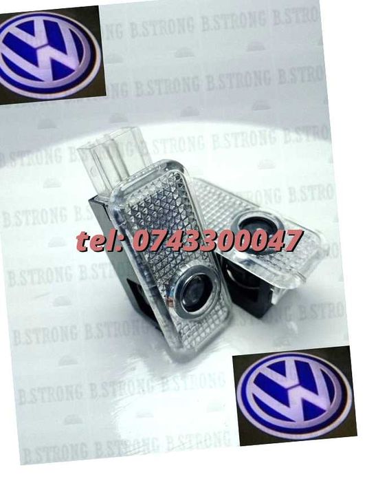 New Proiectoare Logo Marca Volkswagen Passat Portiera  Led Laser em