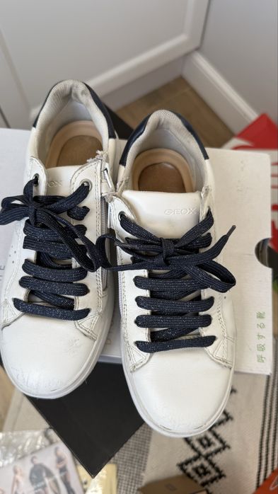 Кожаные кеды для девочек