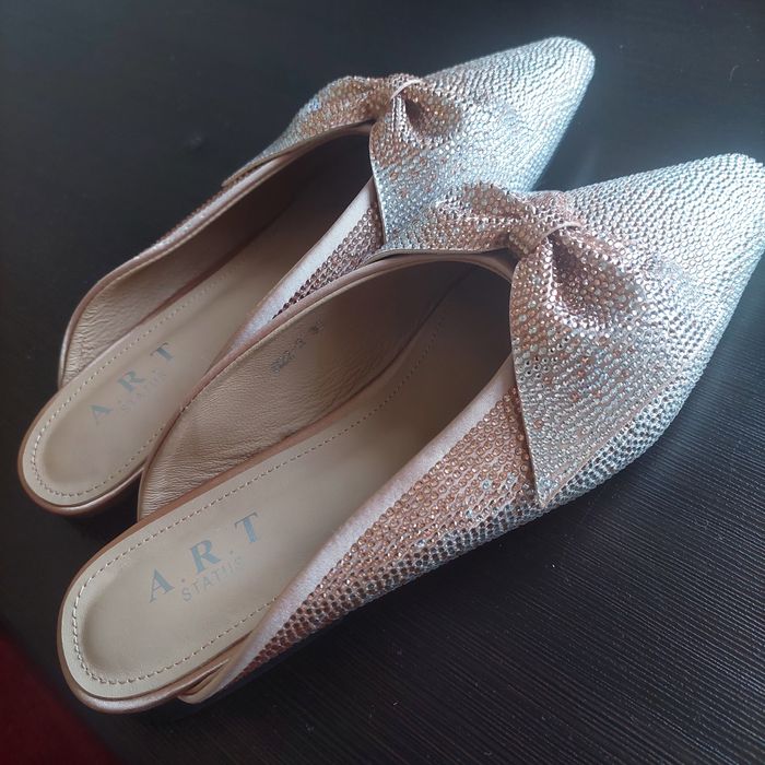 Мюли в стразах 36 размер