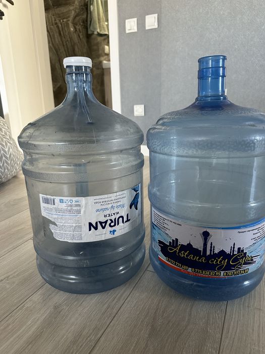 Бутылка 19 л, голубой, пробка пластик