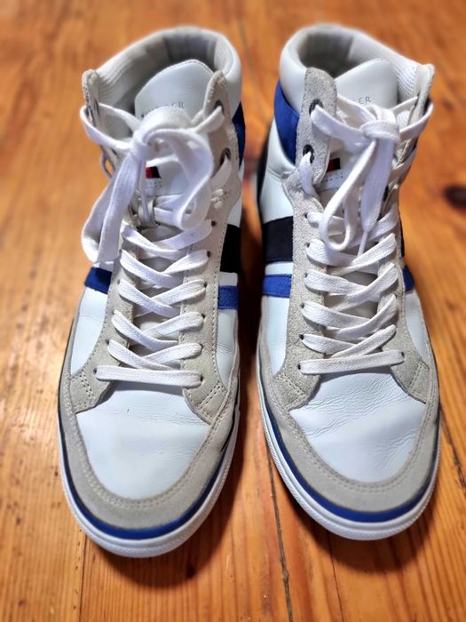 Hi Top Leather Sneakers Barbati Tommy Hilfiger Size 44