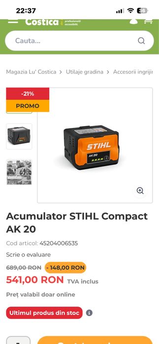 Acumulatori Stihl AK 30 S /AK 20 /AK 10-Sigilati