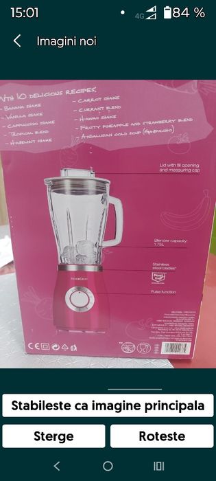 Blender preparare shake-urilor,smoothie-urilor,hrana pentru bebelusi,m