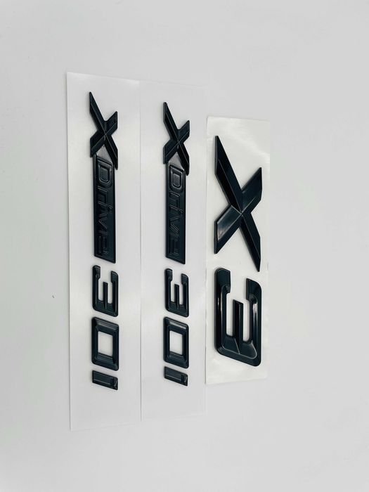Set embleme compatibile BMW X3 x-drive 30i negru