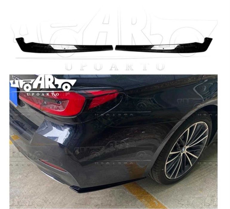 Extensii Splitere Prelungiri Bara Spate BMW G30 G31 M5 F90, Negru Lucios