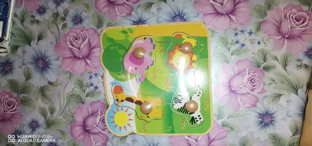 Намаление!!! Детски дървен пъзел нов с опаковка