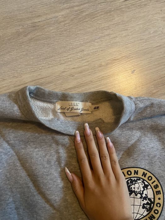 Сив суитчър/худи от h&m