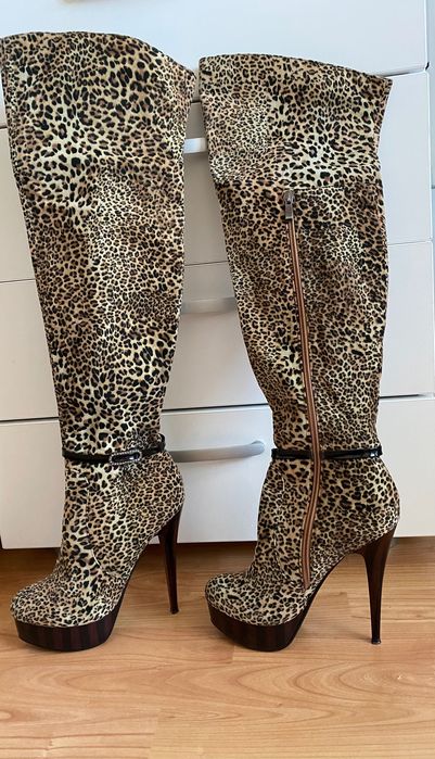 Cizme model animal print/39/25cm