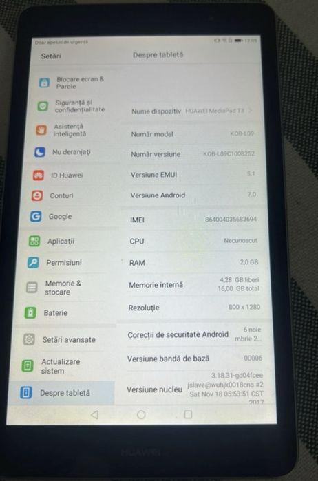 Tableta Samsung Tab A6/Huawei