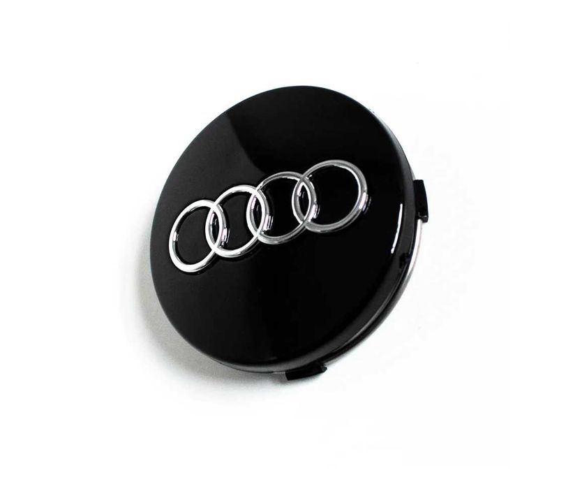 60 мм Черни Централни Капачки за Джанти Audi 4 броя