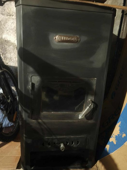 Печка с водна риза Eldom EWL 13kW + помпа, радиатори и лира – Отлично