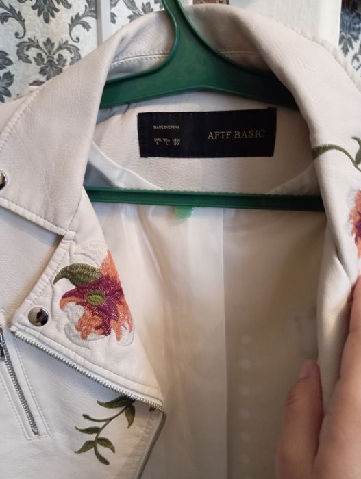 Пиджак кожа почти новый