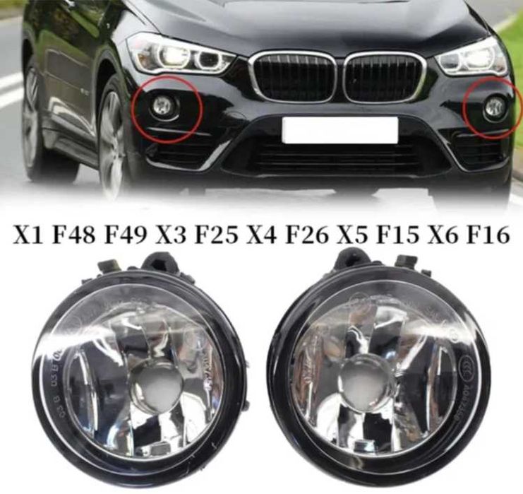 Ляв/Десен халоген BMW E71 X6 LED крушки БМВ е71 х6 М-пакет броня