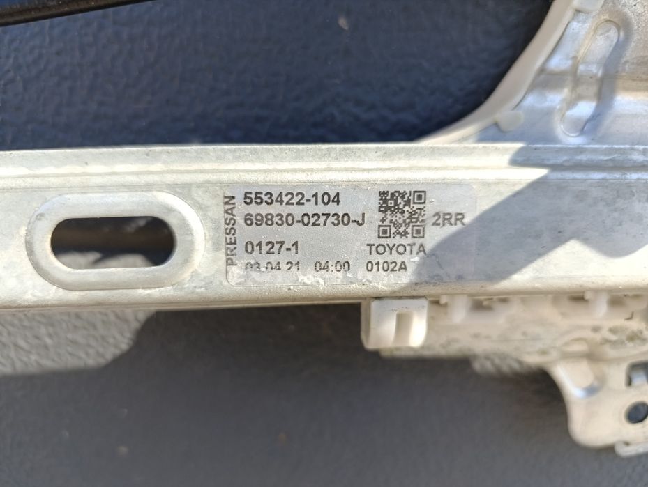 Macara geam spate dreapta Toyota corolla e210 553422-104