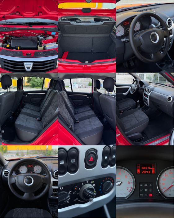 Dacia Sandero 2010 Model Laureate 1.2 Mpi Benzina 75 C.P Import A/C