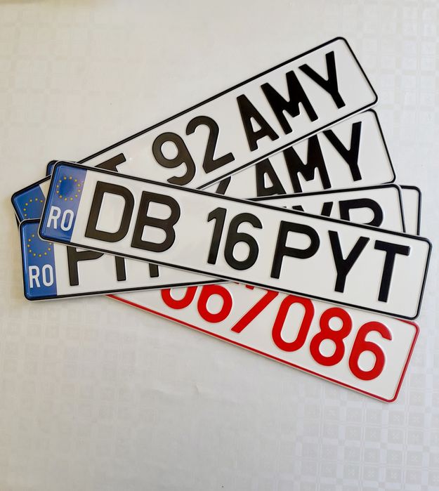 Placute auto numere auto personalizate ornamentale