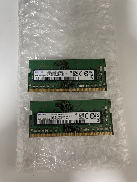 Kit 32Gb DDR4 Sodimm 2x16GB 3200MTs Samsung, Micron