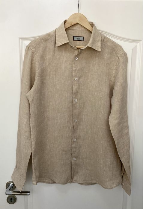 Camasa Canali 100% Linen | Țesatura Carlo Biassetti