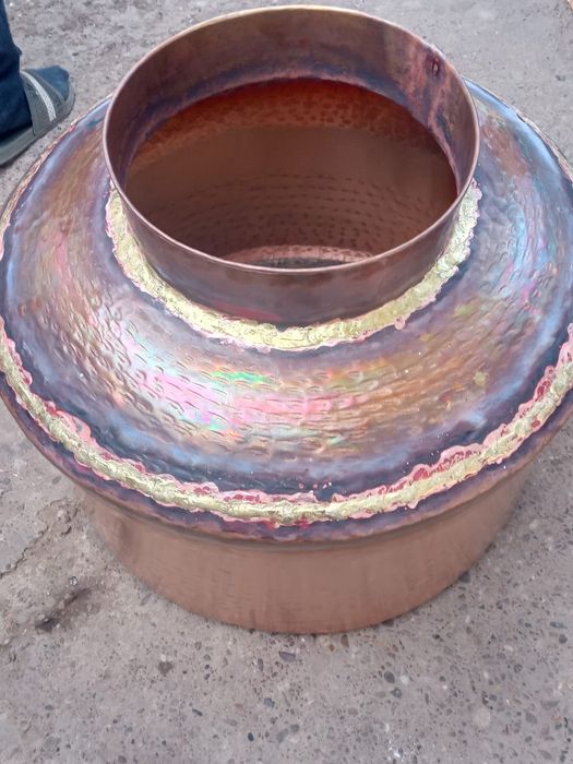 Vand un cazan de făcut țuică din cupru la capacitatea de 80 litri