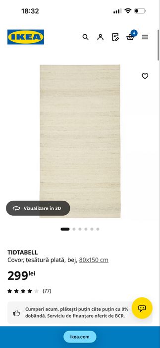 Covor Tidtabell Ikea 80x150