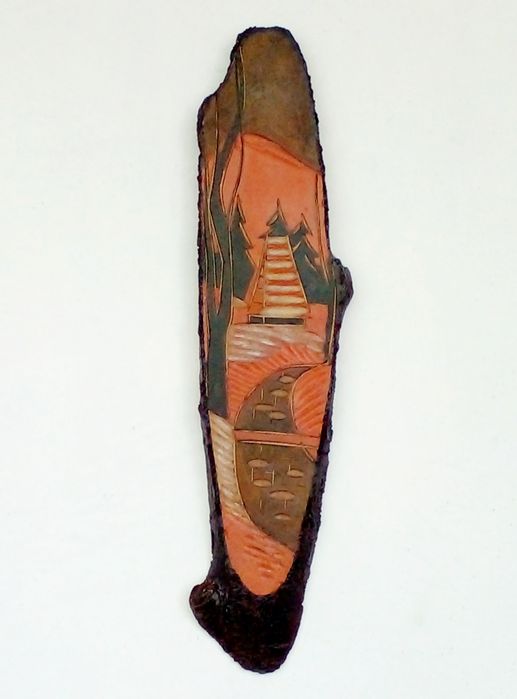 Стильное, деревянное, советское  панно!