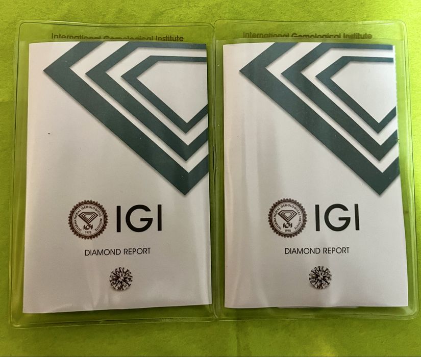 Diamante naturale certificate IGI – 0.13 ct și 0.11 ct (E/F, SI2)