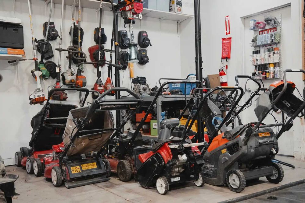 Ремонт на бензинови и електрически косачки и машини - Горубляне