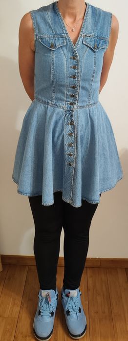 Rochie Denim – Stil Retro/90s – Croială deosebită