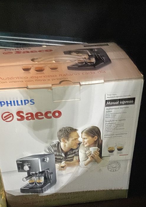 Espressor manual Philips Saeco Poemia HD8423/09, Dispozitiv spumare, 15 Bar, 1 l, Negru