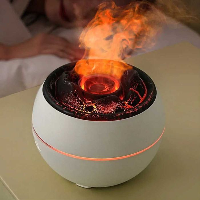Увлажнитель воздуха с пламенем — Аромадиффузор, Ночник, Подарок