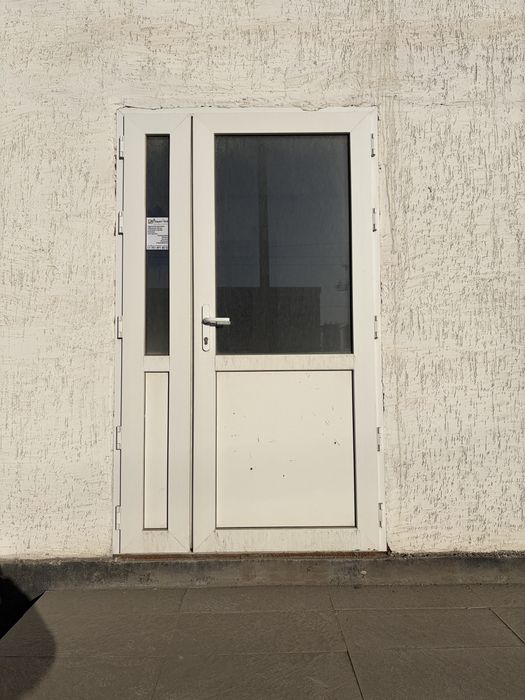 профильные окно и пластиковая дверь