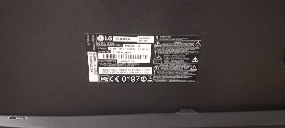 телевизор LG550EQE на части продава се комплект