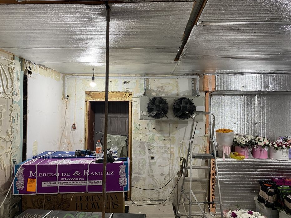 Установка холодильных комнат, павильонов