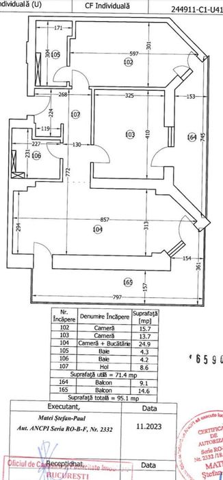 3 camere, terase mari - Vulcan Residence