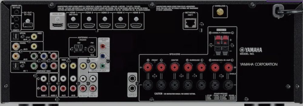 Receiver AV 7.2 Yamaha RX-V677