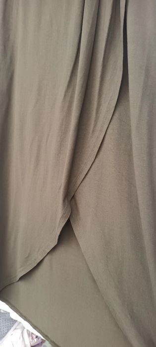 Fusta asimetrica kaki marime 48