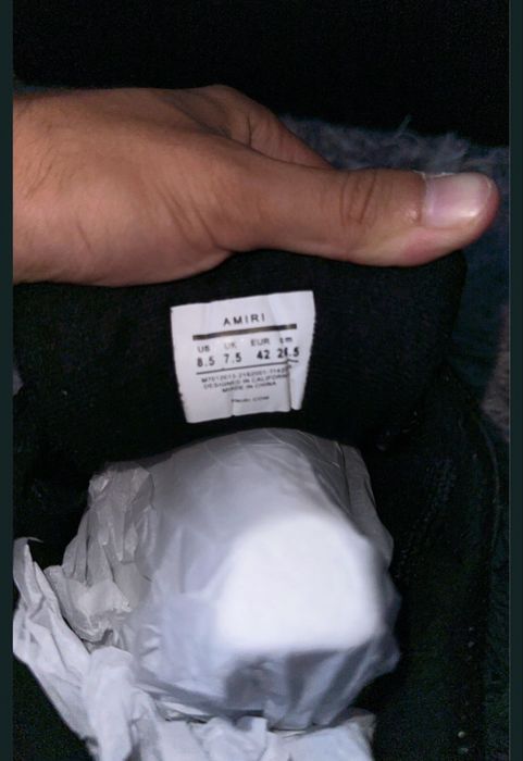 Amiri MA1 black crystal