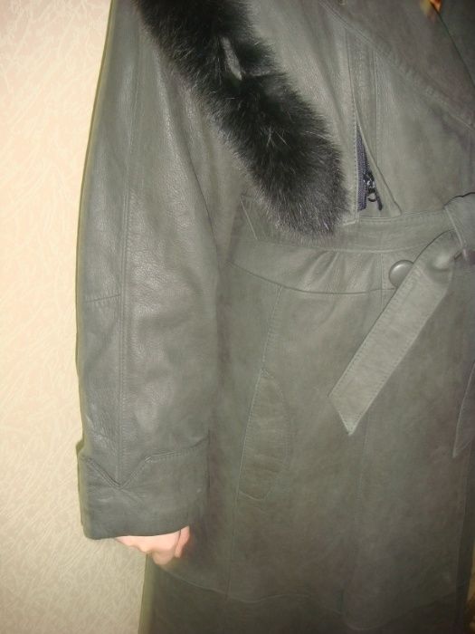 Плащ кожаный женский (Сделано в Корее)