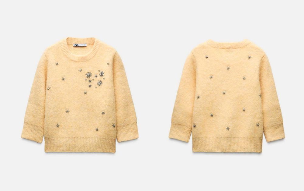 Пуловери с камъчета и вълна на Zara, S/M